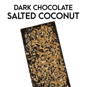 Dark Chocolate Salted Coconut Chocolate Bar | Box of 10
