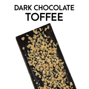 Dark Chocolate Toffee Chocolate Bar | Box of 10