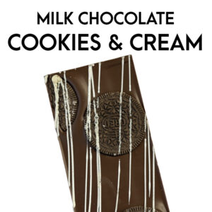 Milk Chocolate Cookies and Cream Chocolate Bar | Box of 10