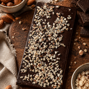 Luxe Chocolate Dark Chocolate Almond Chocolate Bar | Box of 8
